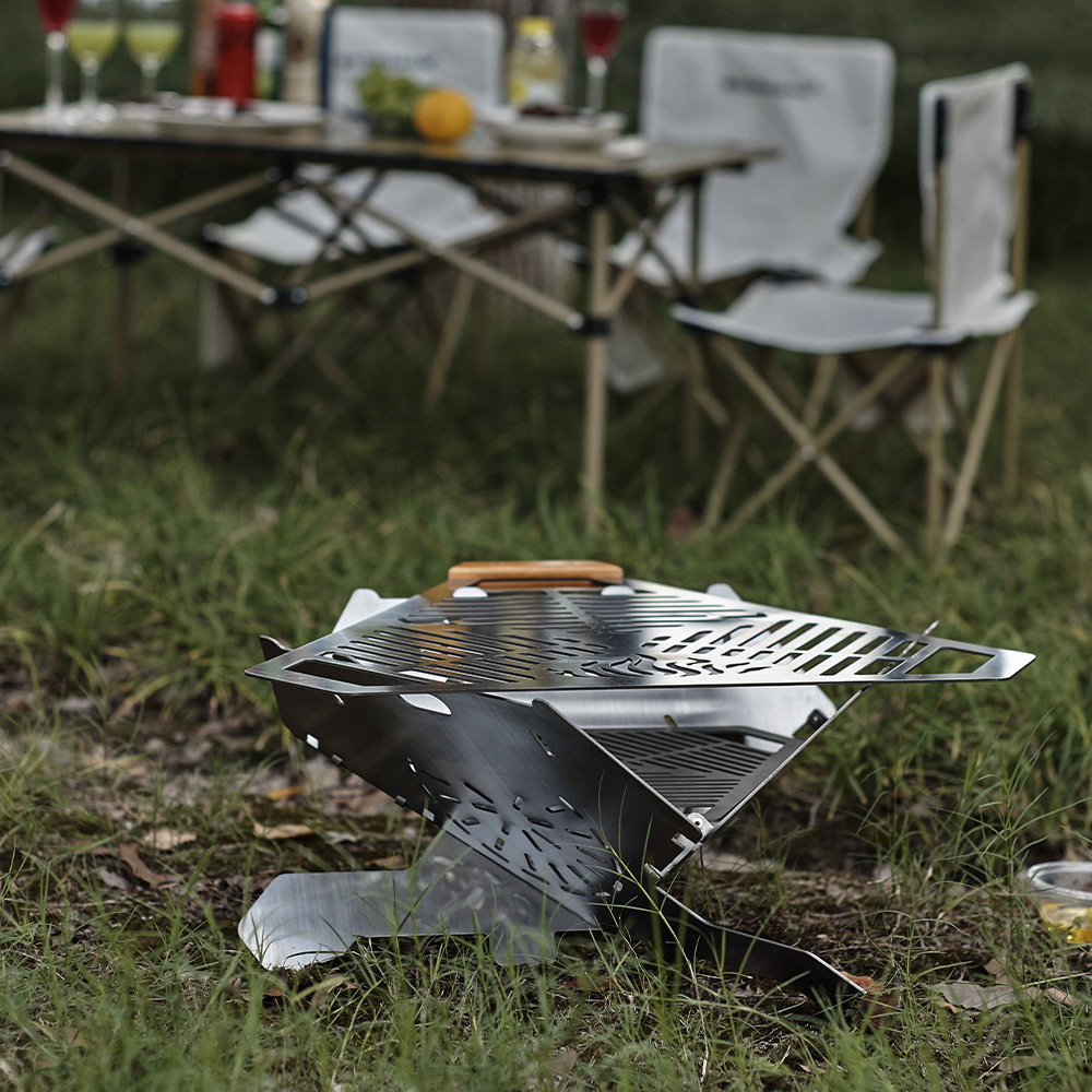Kültéri hordozható összecsukható grillsütő